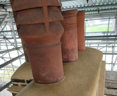 Chimney flaunching